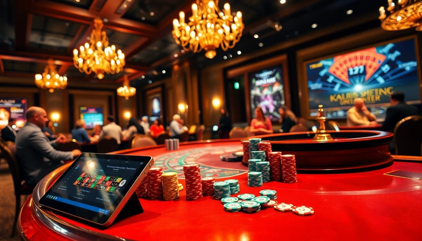 Players enjoying a poker game and roulette experience at TR88, showcasing excitement and strategy.