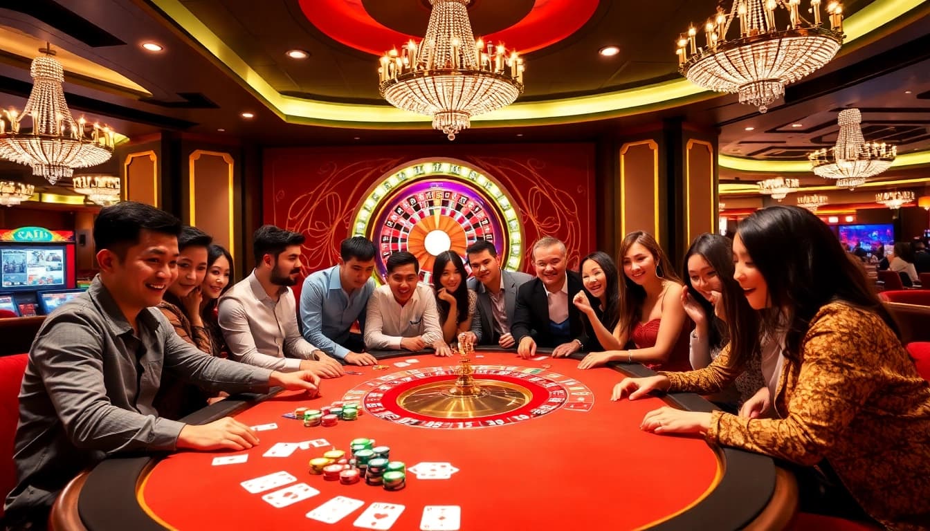 Experience the excitement of s8 live gaming with vibrant casino tables and players immersed in the action.