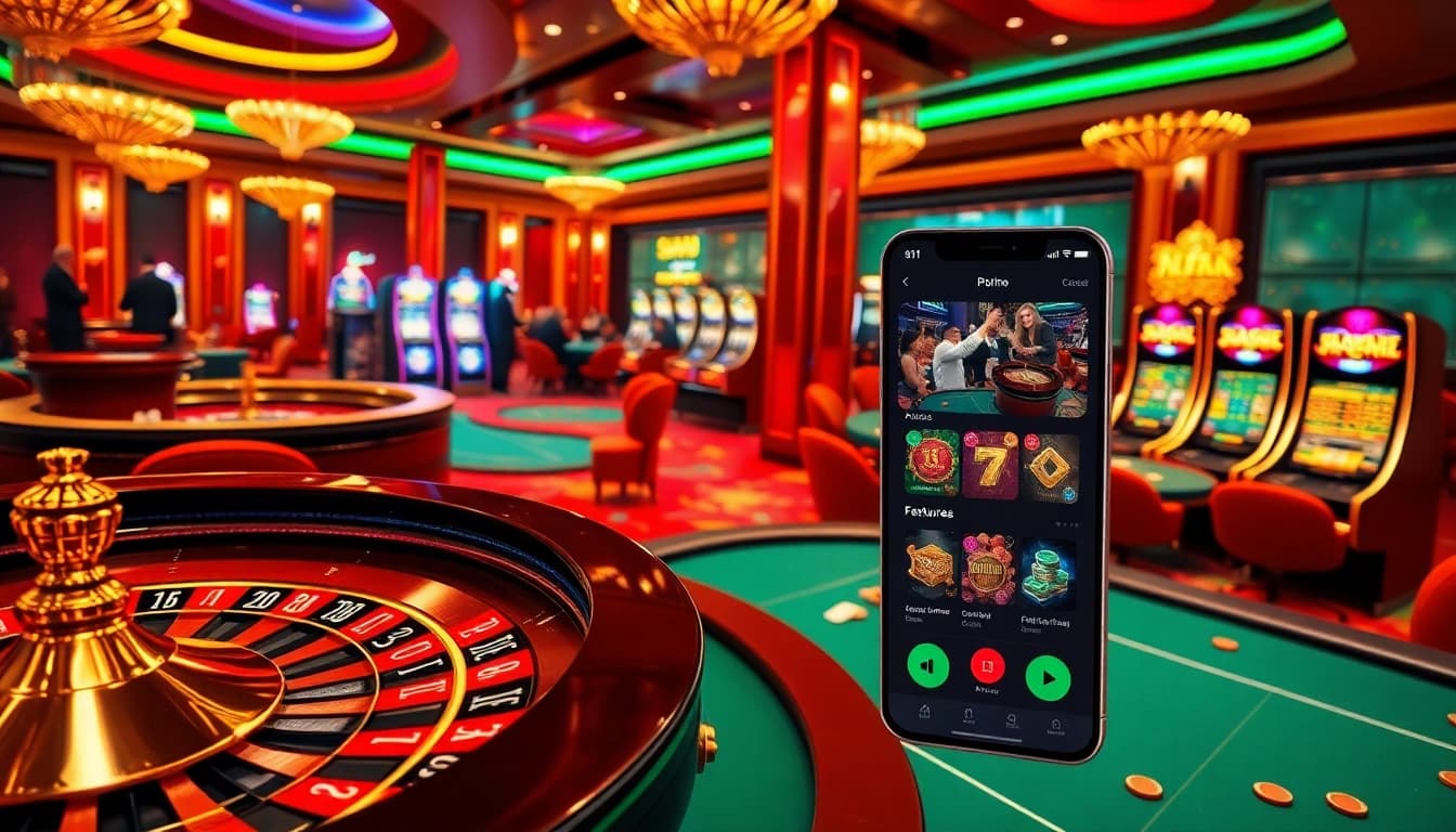 Experience thrilling gameplay with the 88i online casino, featuring lively poker tables and vibrant slot machines.
