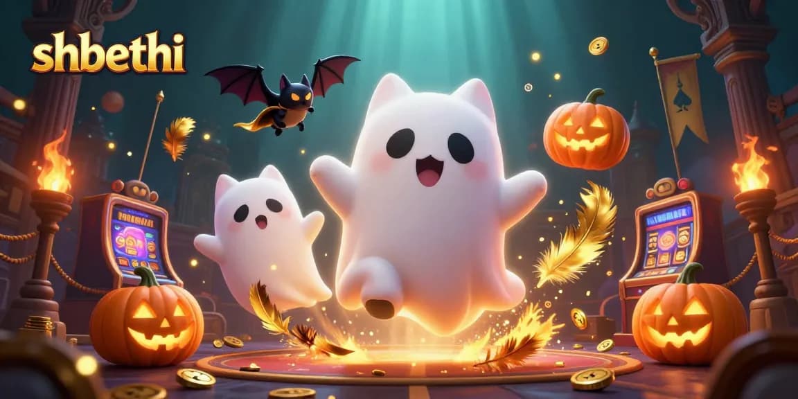 Engage in thrilling gameplay at shbethi while exploring a haunted casino with ghostly characters.