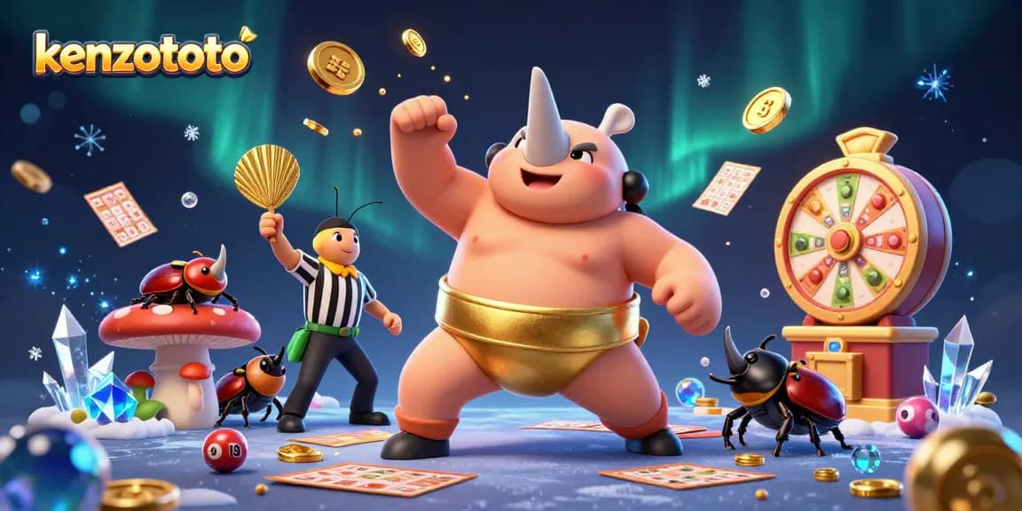 Kenzototo offers an exciting 4D lottery experience, featuring dynamic game elements and vibrant action.