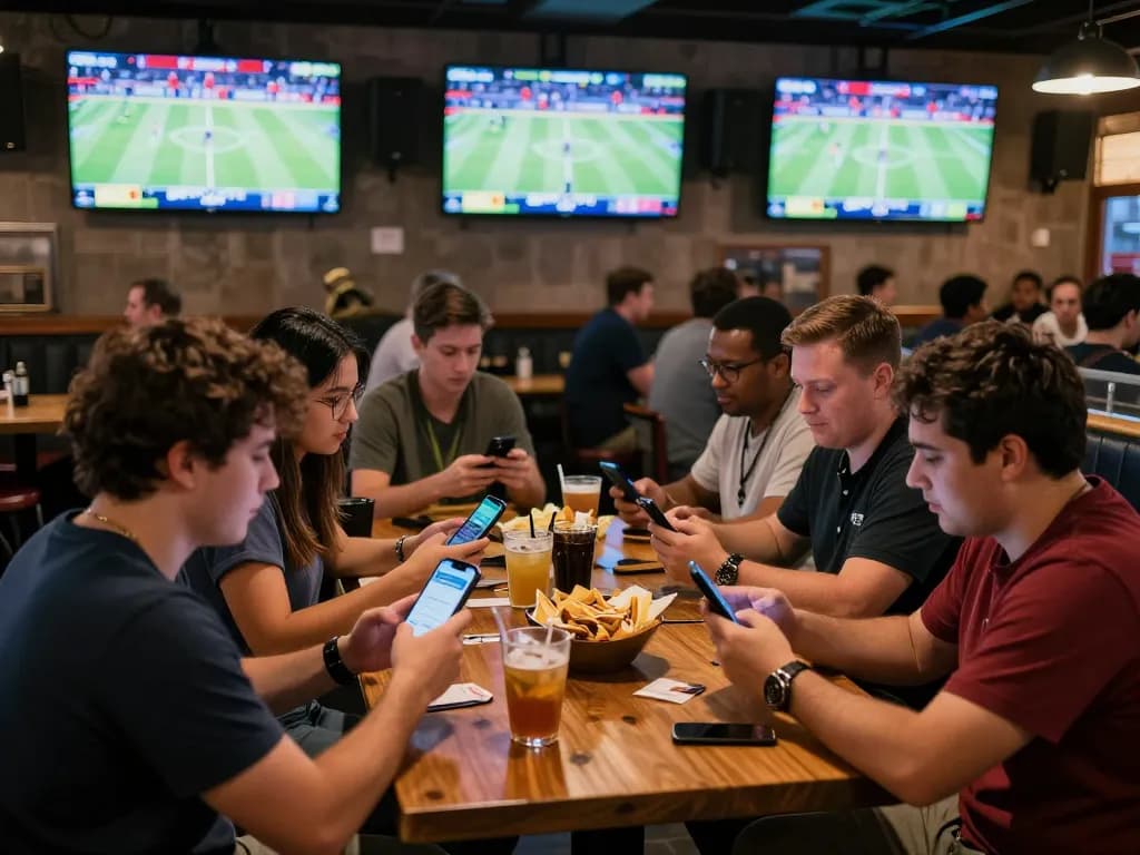 Soi kèo strategies in action as fans analyze live sports odds during an exciting match
