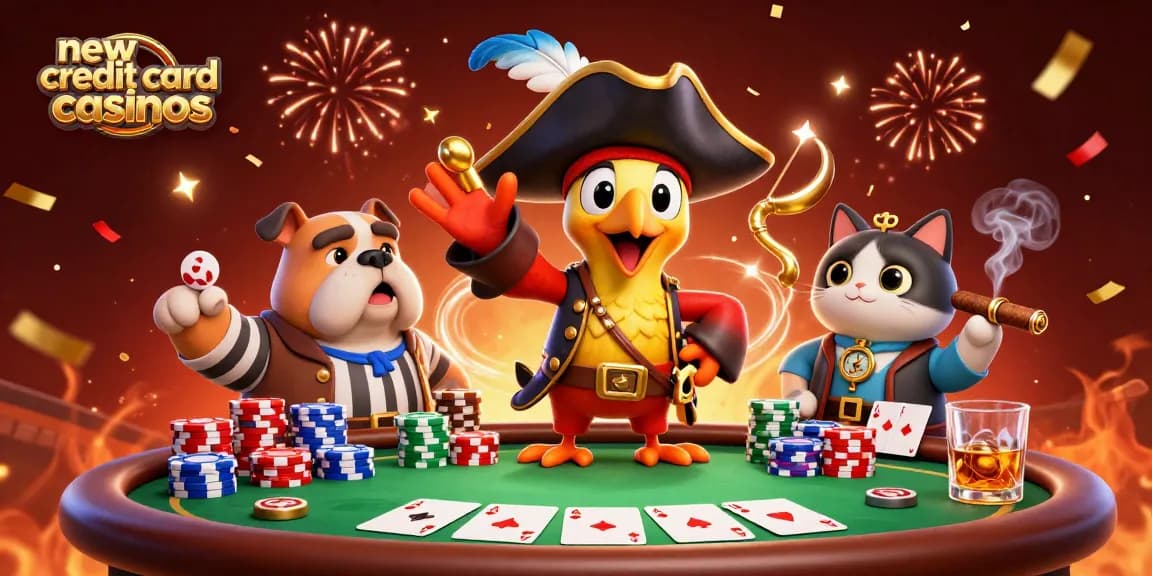 Discover new credit card casinos featuring a pirate theme with thrilling gaming elements.