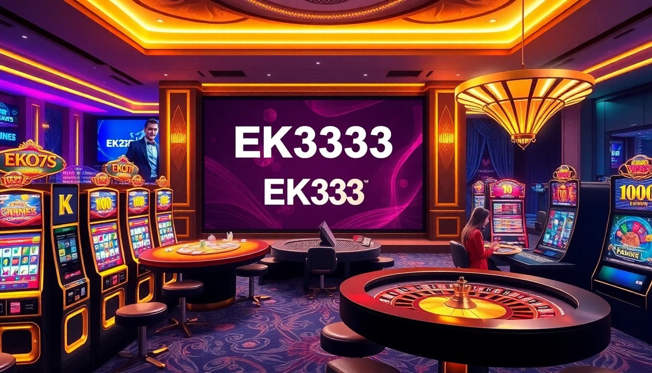 Experience the thrill of EK333 online casino with vibrant gaming visuals and interactive play.