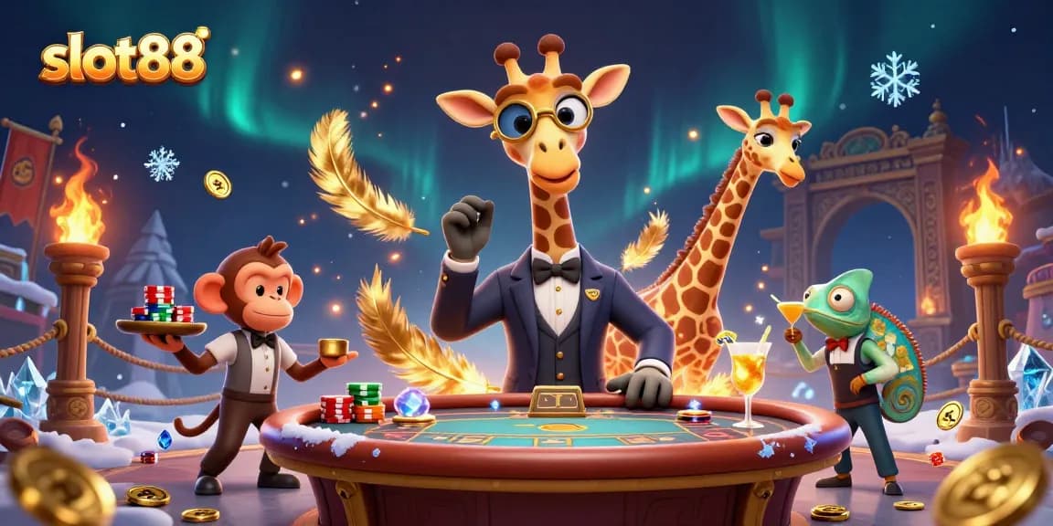 Melihat slot88 dalam pertandingan bertema kasino dengan karakter kartun menarik.