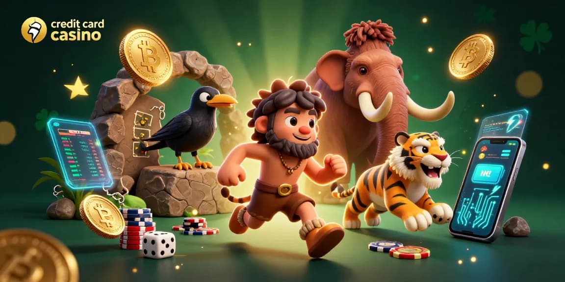 Experience the thrill of a credit card casino with vibrant characters and immersive gambling elements.