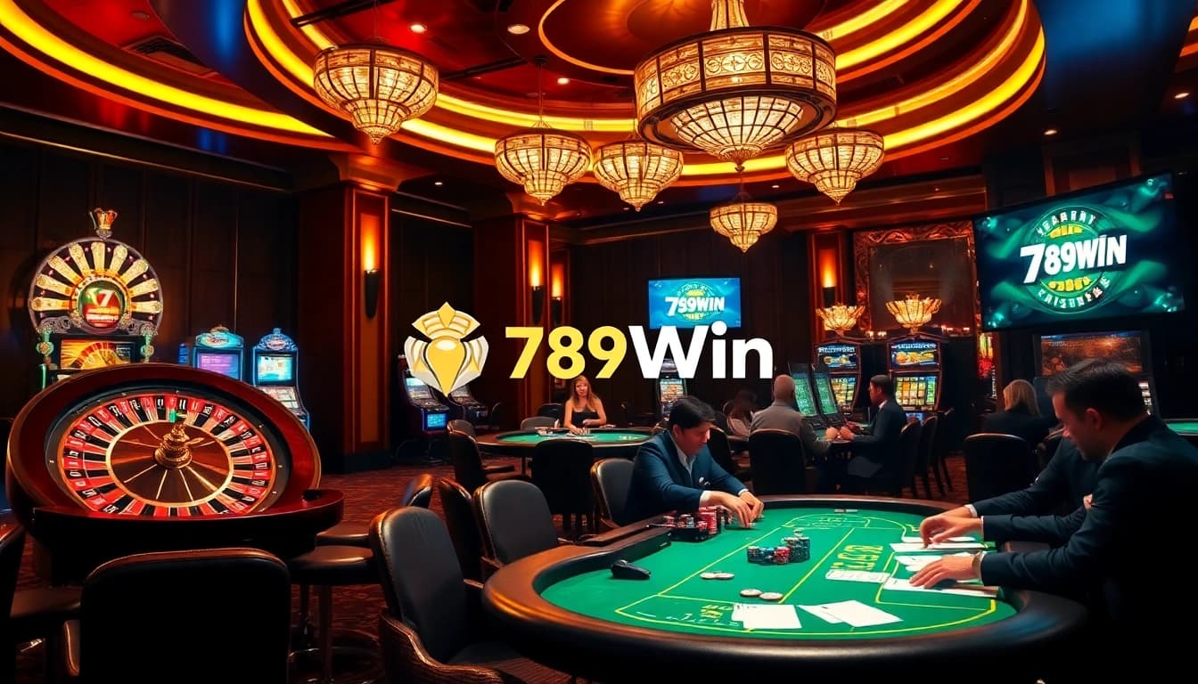 Experience thrilling games at 789Win with luxurious casino elements and vibrant action.
