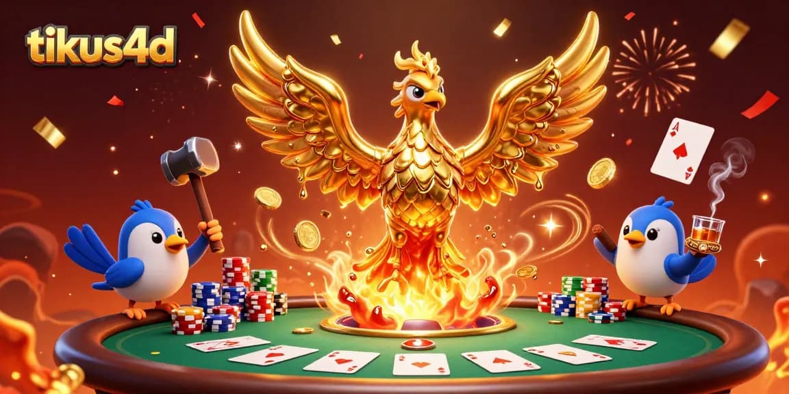 Engage with tikus4d's enriching gambling experience through a vibrant casino illustration.