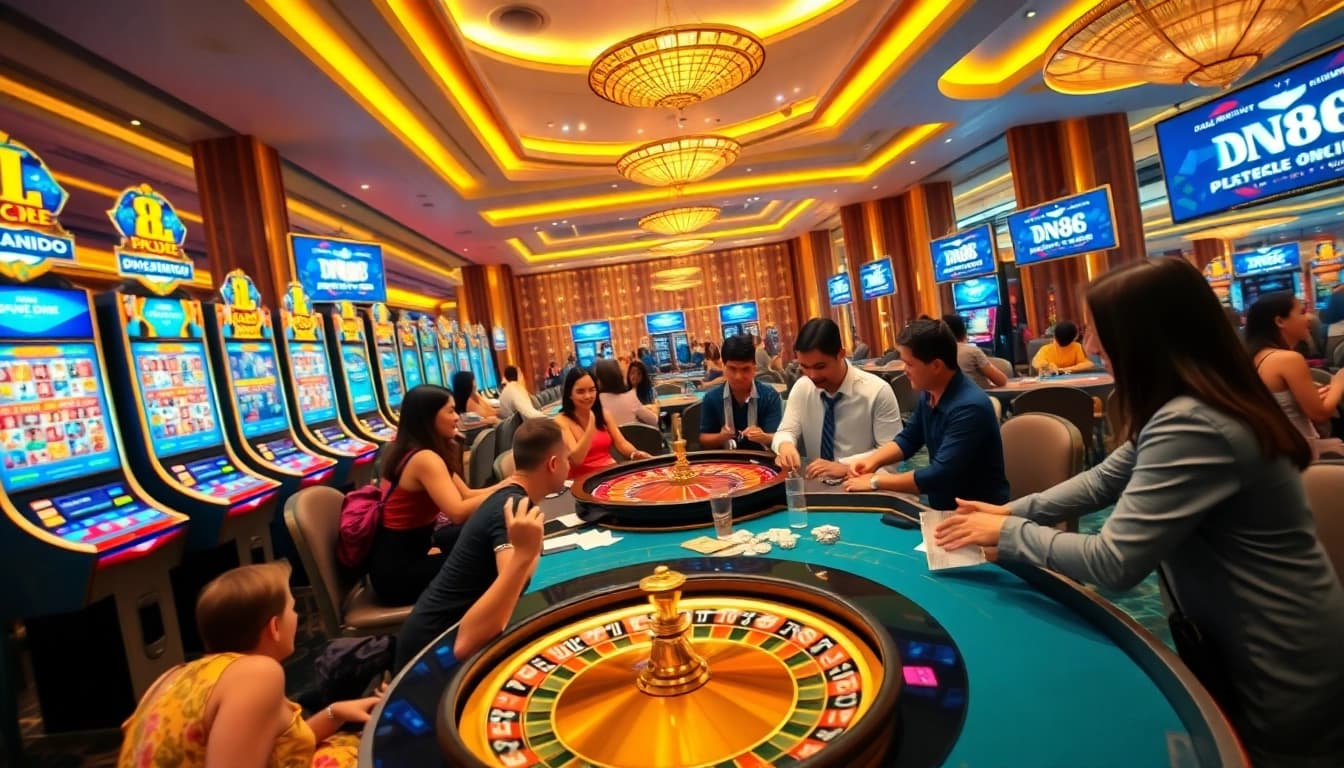 Experience thrilling gameplay at https://dn882.pro/ with elegant slot machines and poker tables.