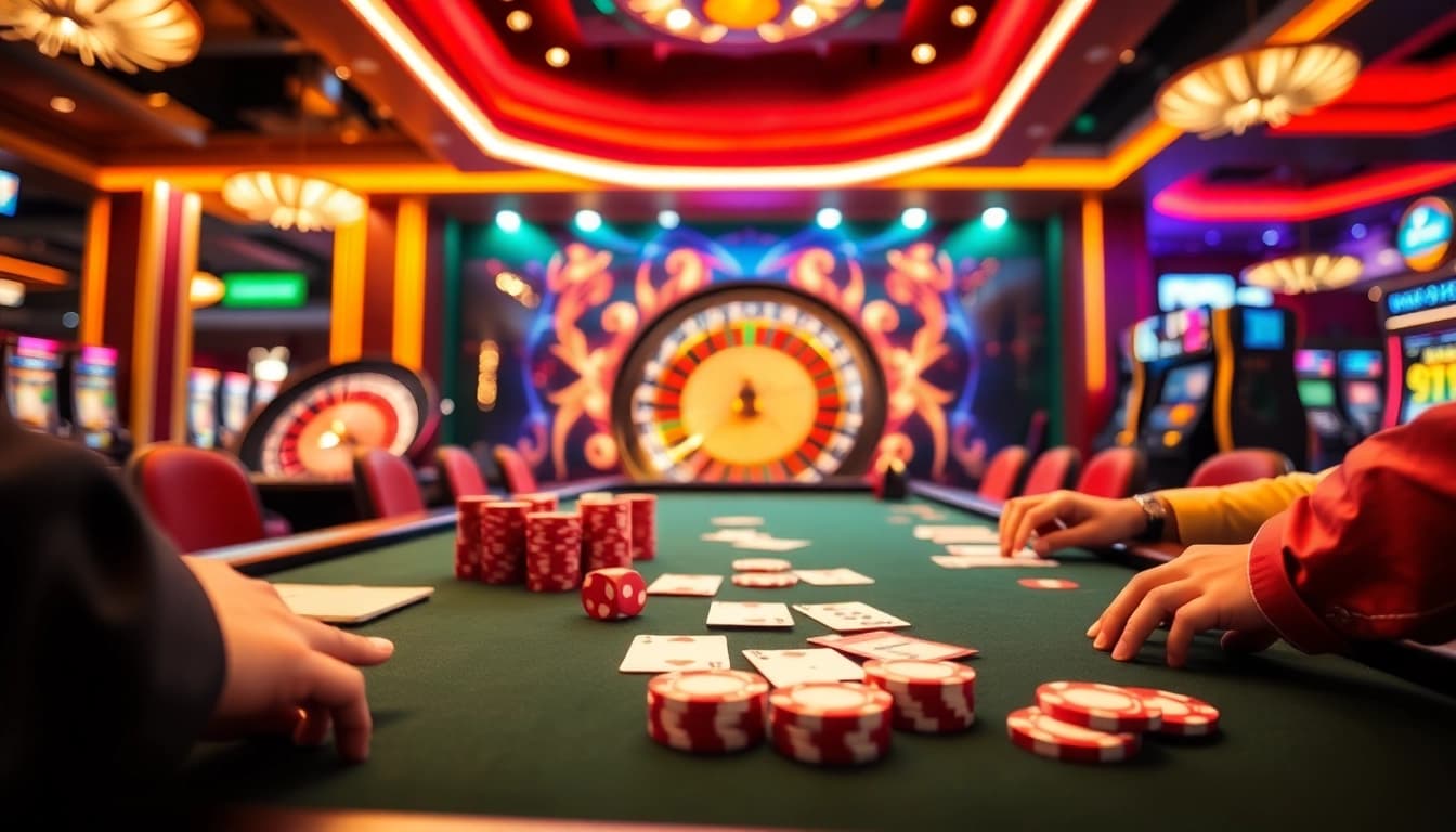 Experience the thrill of winning at MM88's luxurious casino tables.