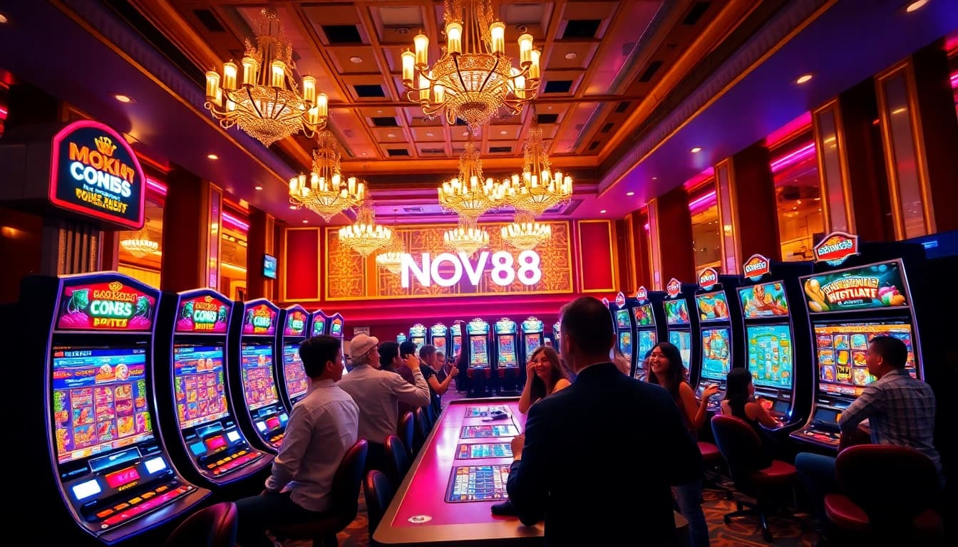Experience the thrill of Nova88 4D gaming at an exciting casino environment.