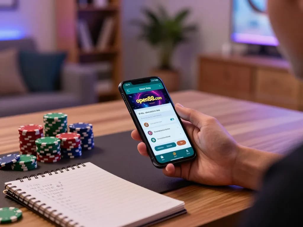 Engaging user experience on open88.com mobile app showcasing strategic betting on a smartphone.