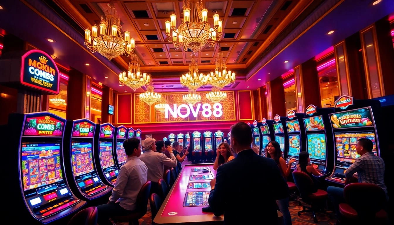 Experience the thrill of Nova88 4D gaming at an exciting casino environment.