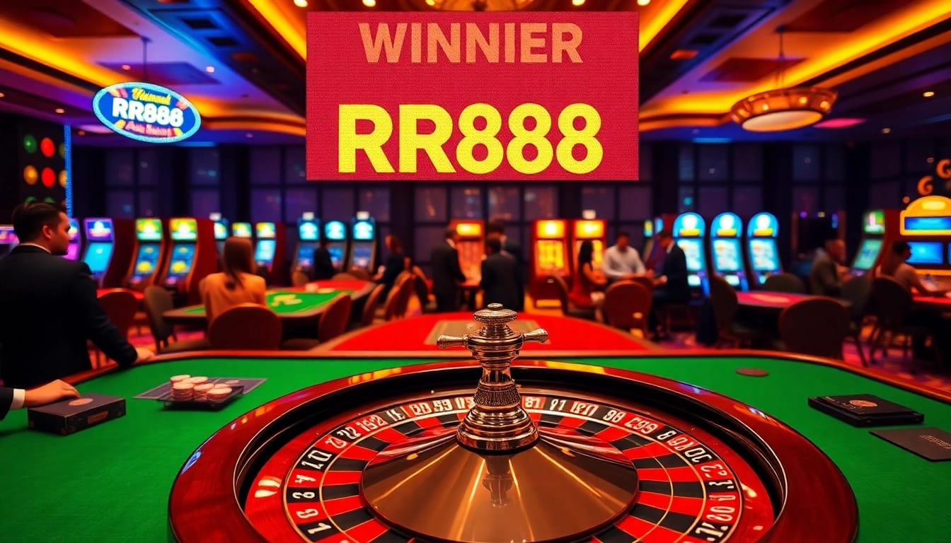 Experience the thrill of winning at RR888 with vibrant casino gaming activities.