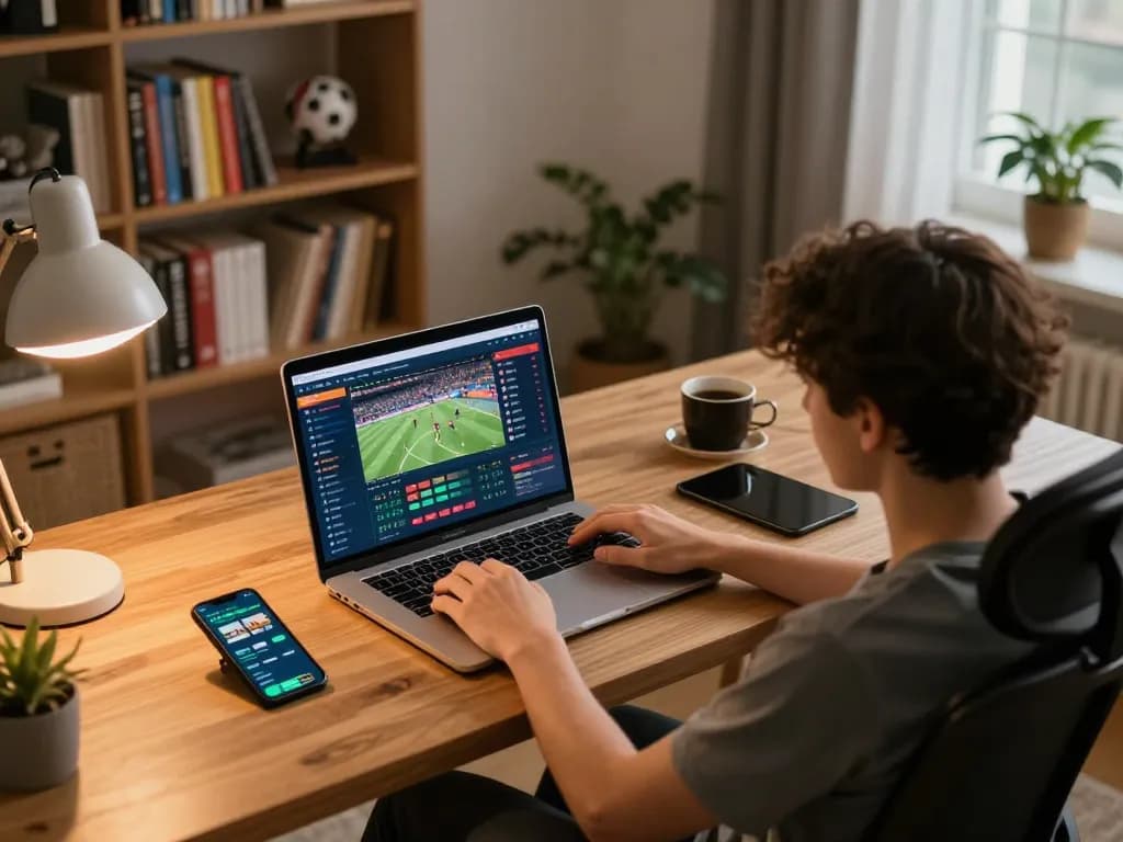 Engaging in online betting strategies with Tempo123 Gacor interface displayed on tablet