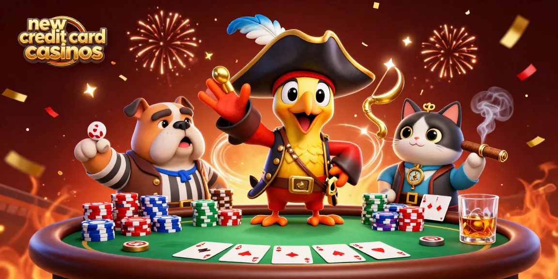 Discover new credit card casinos featuring a pirate theme with thrilling gaming elements.