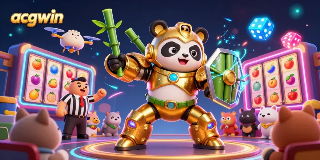 ACGWIN memberikan pengalaman bermain slot dengan jackpot yang menarik dan karakter panda beruang emas.
