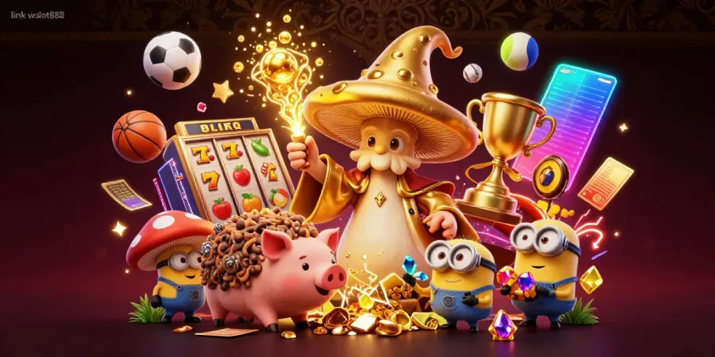 Mainkan slot dengan link wslot888 dalam ilustrasi 3D yang kaya warna dan detail menarik!