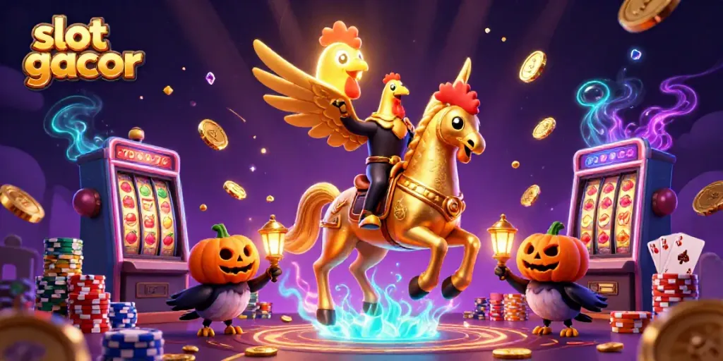 Experience thrilling gameplay with slot gacor in a dynamic casino scene featuring vibrant characters and slot elements.