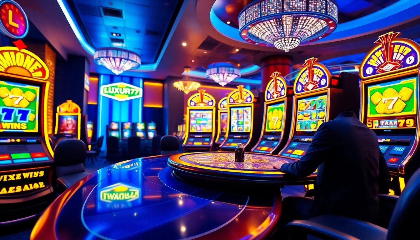 Menang besar saat memainkan game luxury777 game dengan suasana glamor dan penuh warna.