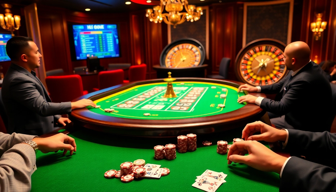 Experience the thrill of playing RR88 Game at an elegant poker table with vibrant chips and cards.