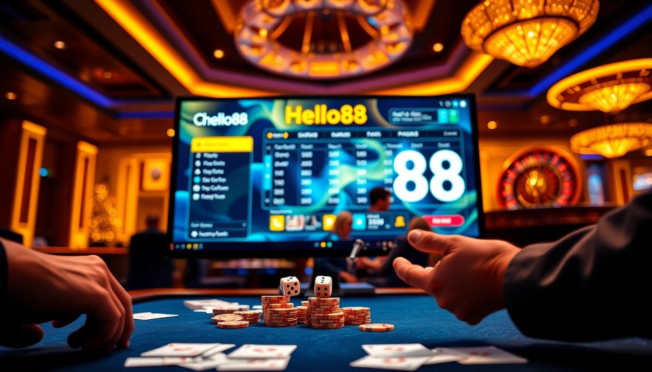Experience thrilling poker action at Hello88 casino with exciting games and vibrant ambiance.