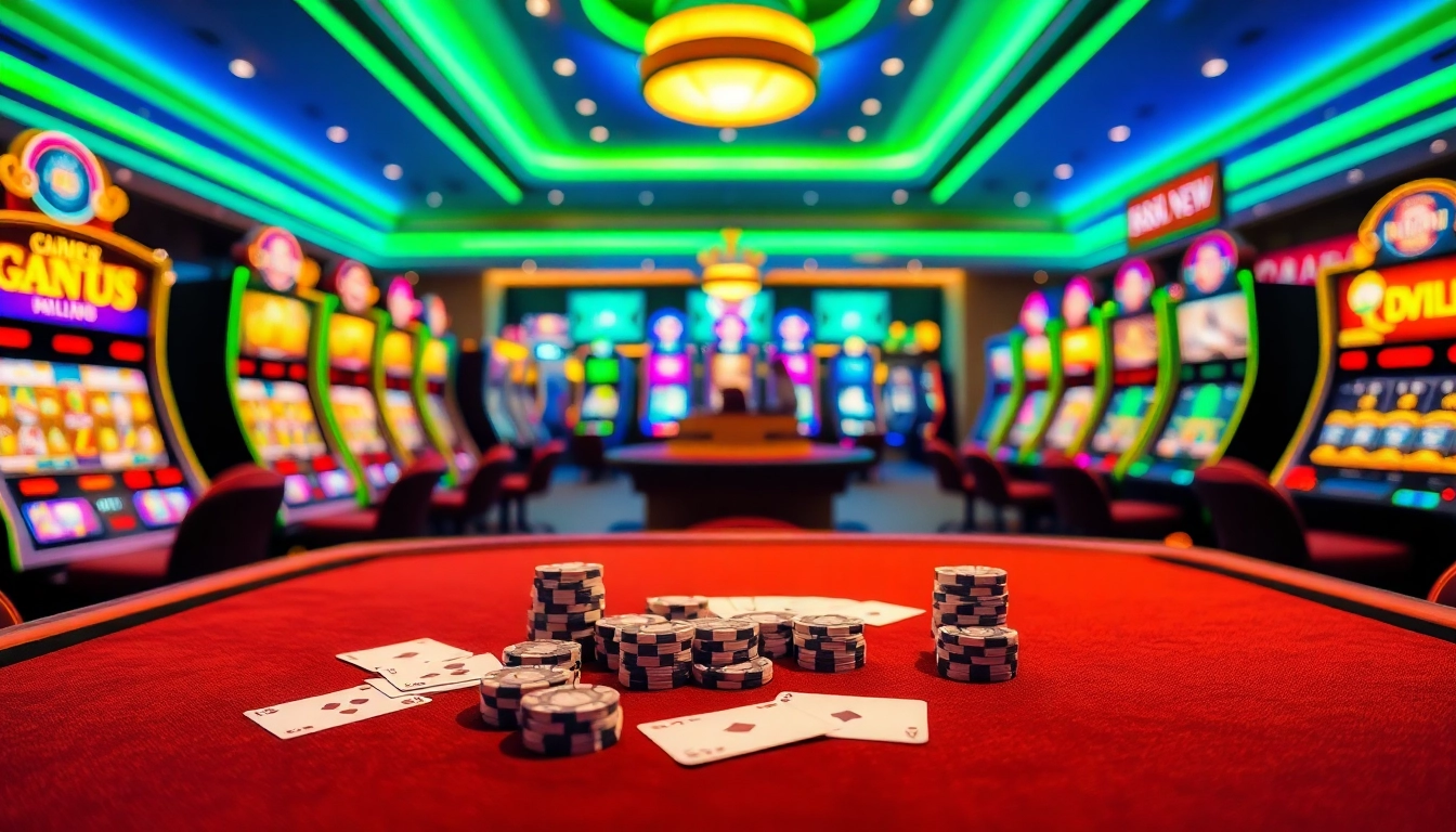 Experience thrilling games at 888 new casino with colorful casino tables and exciting slot machines.
