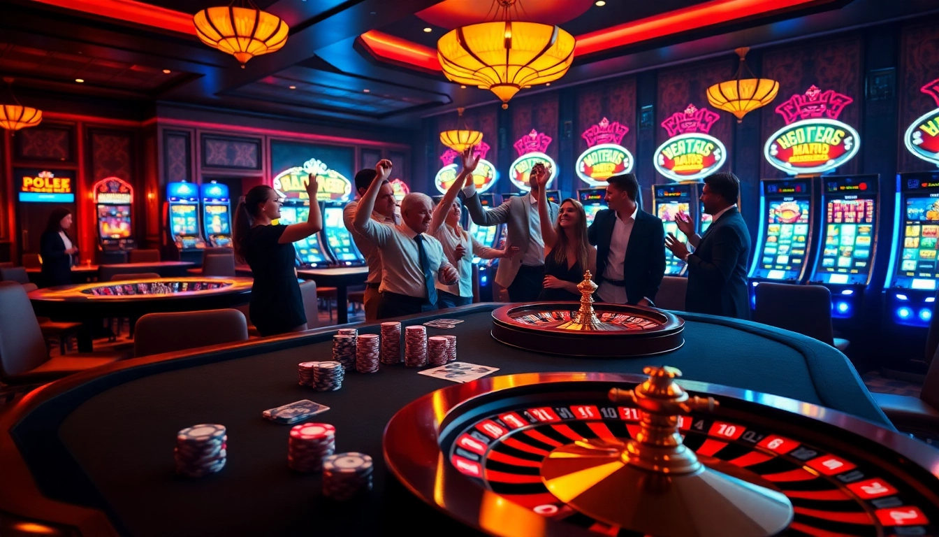 Experience the thrilling atmosphere of mg188's casino with vibrant tables and exciting gameplay.