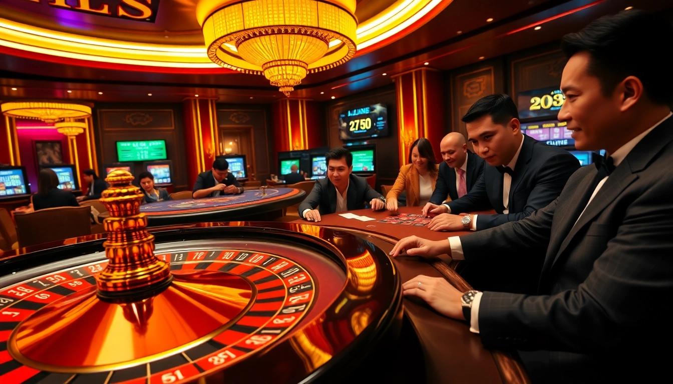 Experience the thrill of keluaran china with gamblers at a vibrant casino table.