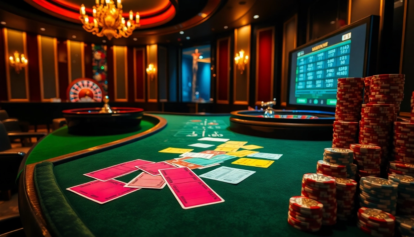 Placing bets on tỷ lệ bóng đá anh at a sophisticated casino betting table.