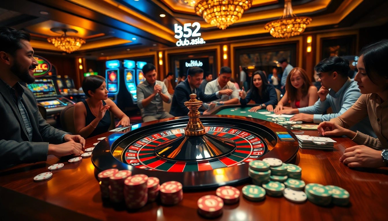 Experience the thrill at b52club .asia with engaging casino games and vibrant roulette wheels.