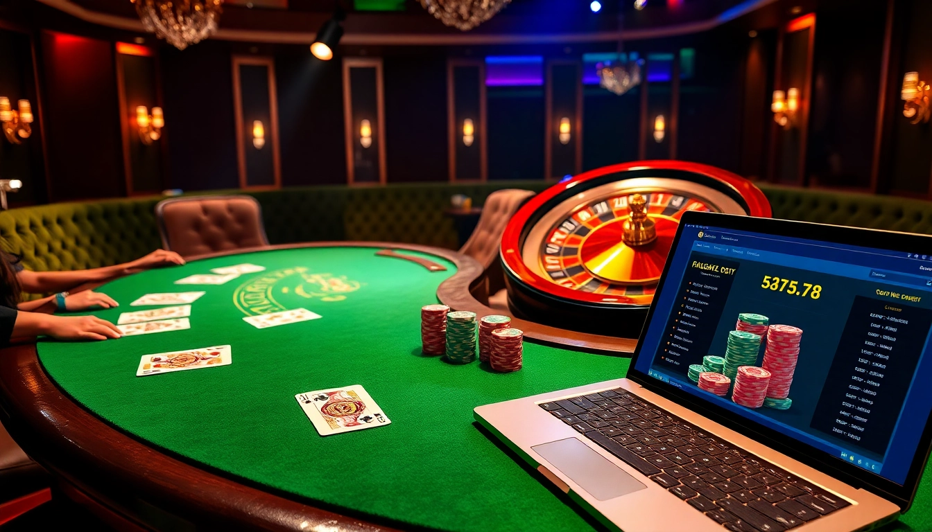 Experience thrilling gameplay at https://gamenohu99.com/ with vibrant casino tables and luxury ambiance.