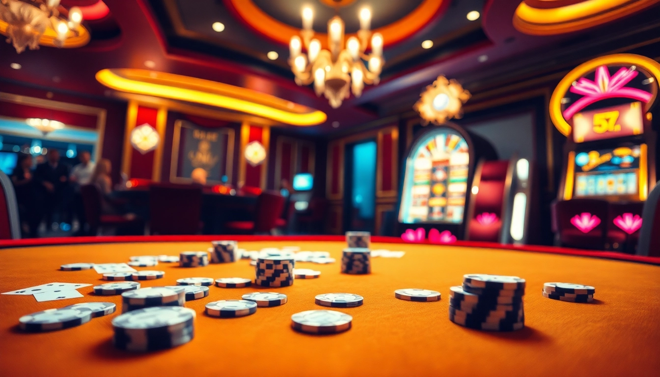 Experience high-stakes excitement and strategy with Link vào alo789 in this vibrant casino scene.