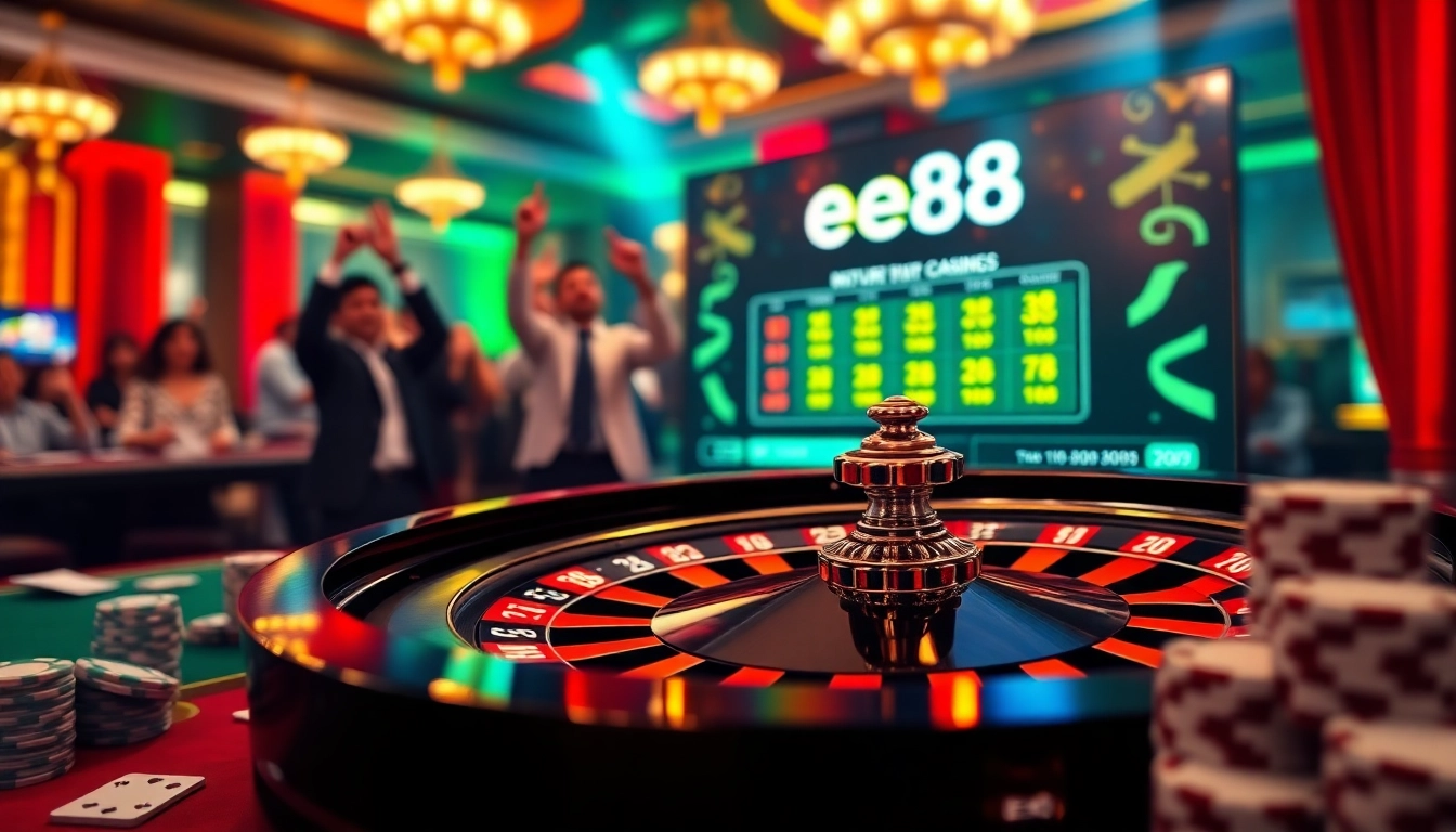 Experience thrilling moments at the casino with ee88 link đăng nhập amid vibrant games.