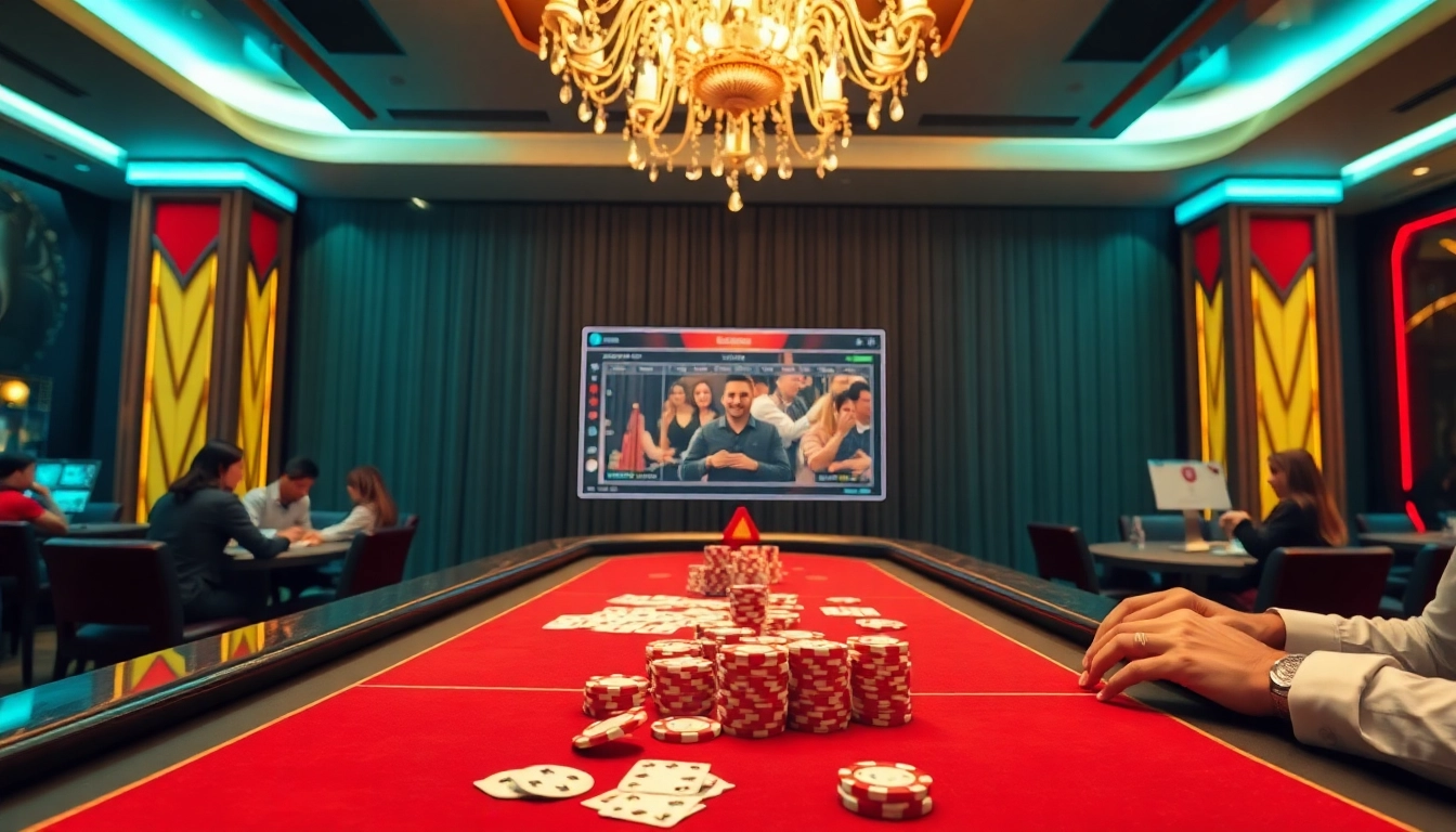 Experience thrilling gameplay at MK8's premium casino table with vibrant betting chips and cards.