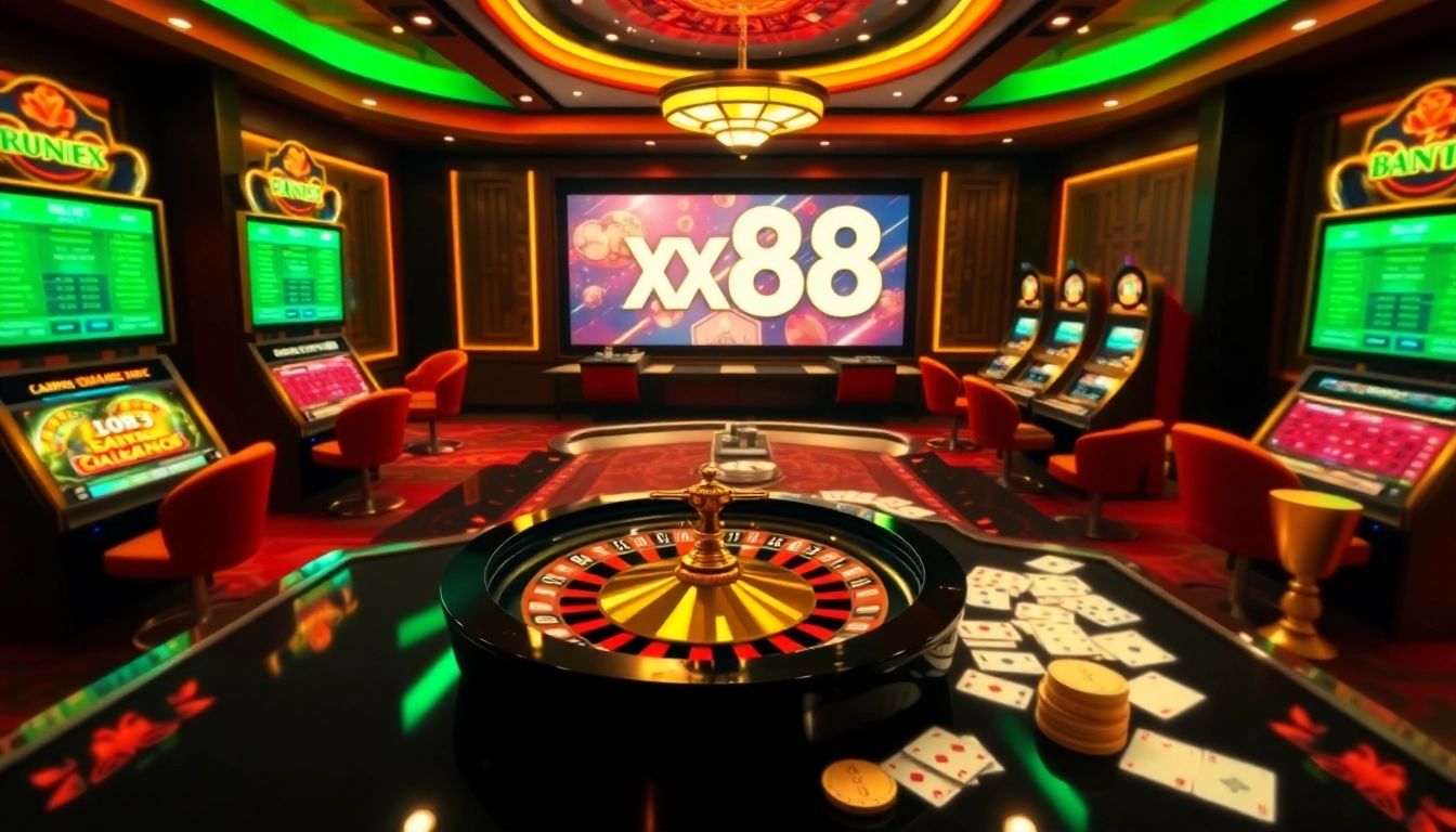 Experience dynamic online gambling action at xx88 with vibrant casino games and seamless interface.
