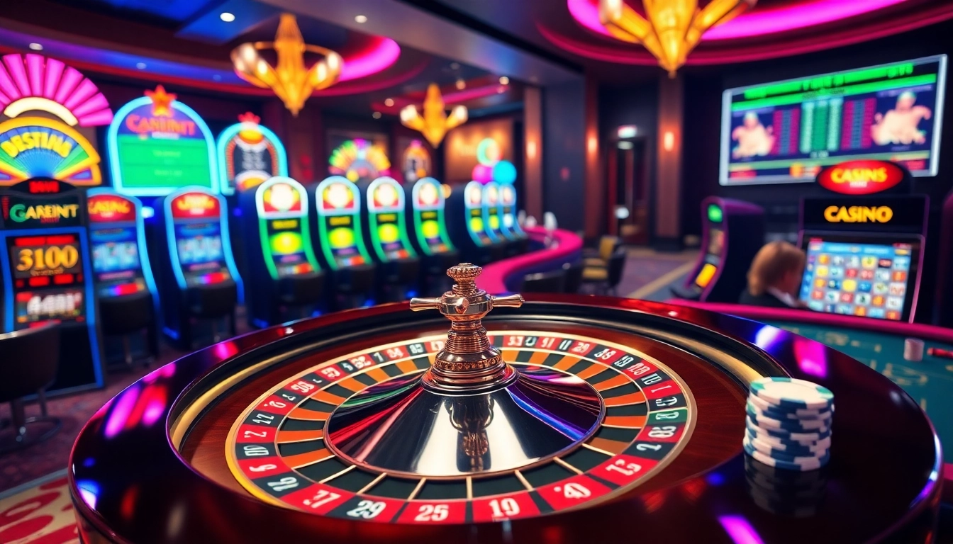 Experience the excitement of 바이낸스 회원가입 with lively casino visuals featuring roulette and poker.