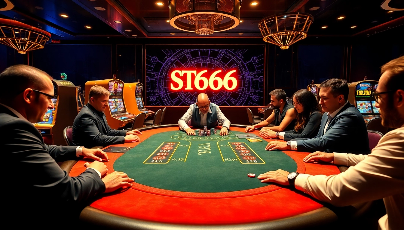 Engage in thrilling games at ST666 with luxurious casino vibes and vibrant action.