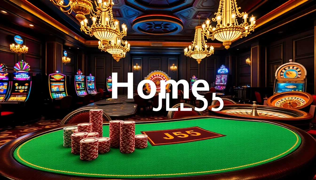 Play exciting games at home jl55 in this vibrant casino scene filled with action.