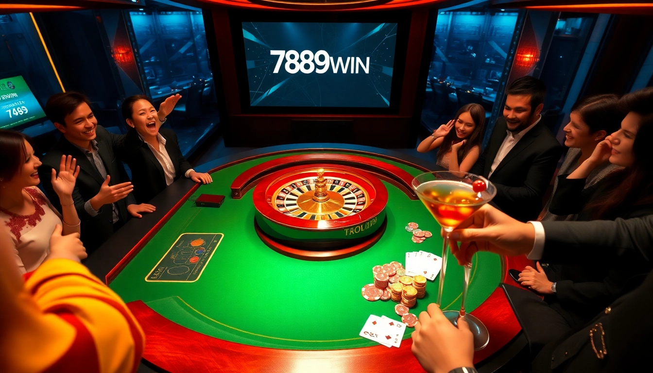 Experience the thrill of betting at 789WIN with an exciting roulette scene.