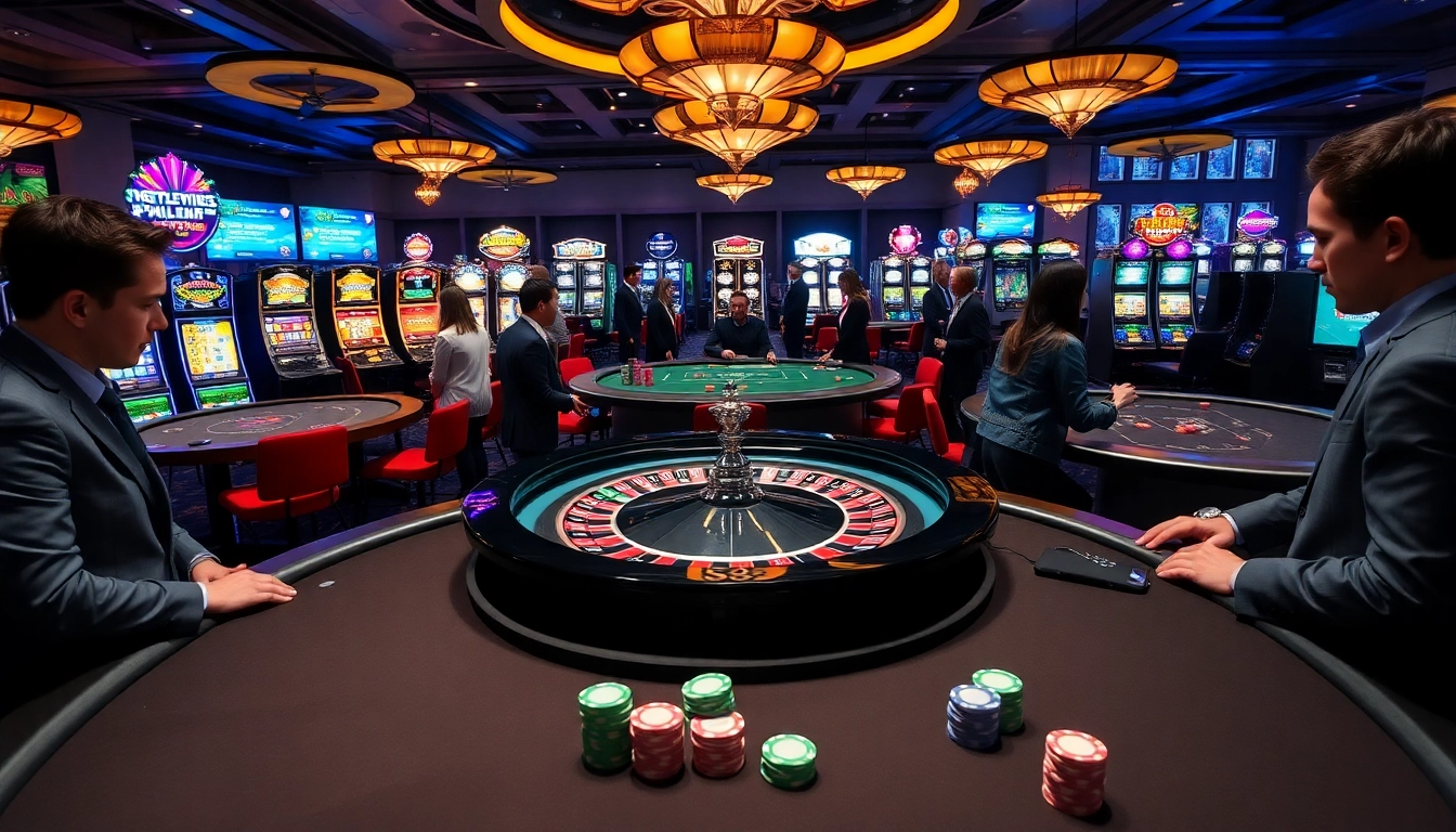 Experience the excitement of S8's vibrant casino atmosphere with roulette and poker games.