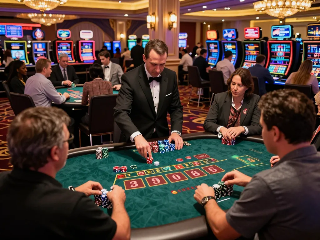 Engaged players at dh88 casino tables showcasing strategic gameplay and excitement.